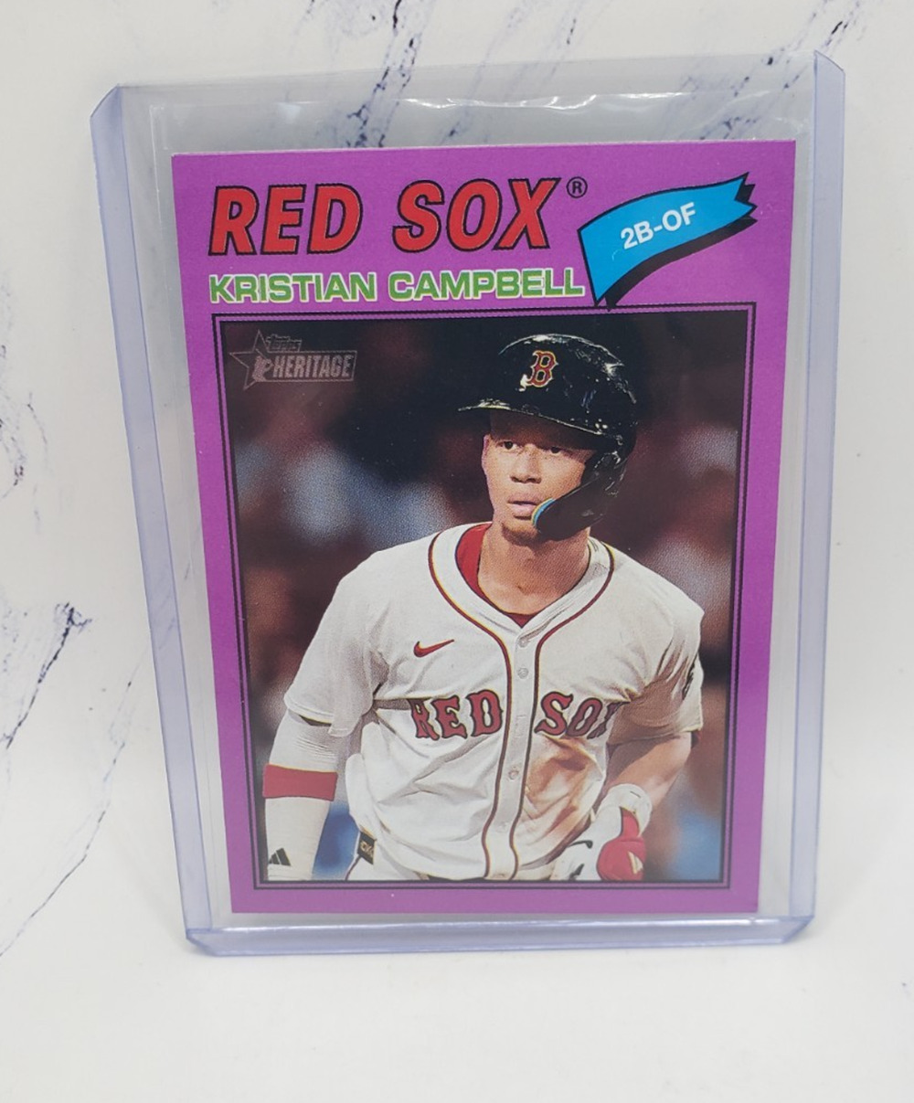2026 Topps Heritage Kristian Campbell Light Purple Border #367